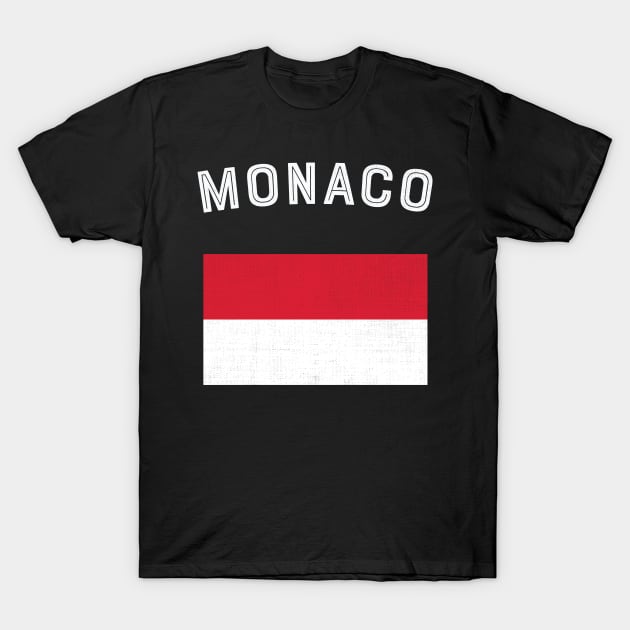 Monaco Flag T-Shirt by phenomad